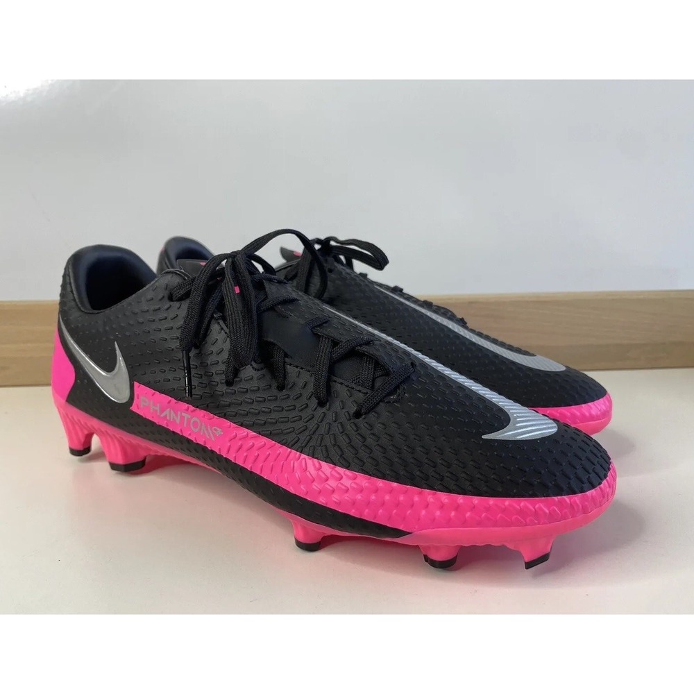 Nike Phantom GT Academy FG Mens‎ Soccer Cleats Black/Pink 7CK8460-006 Size 7.5